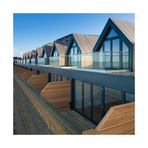 Barandilla de Vidrio en Forma de U para Exteriores, Resistente a la Oxidación, con Riel de Aluminio en Forma de U, Resistente a la Intemperie, para Jardín o Patio - Product Image 4