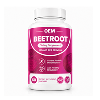Capsules de Betterave Végétaliennes OEM – Poudre de Betterave, Complément Herbal pour Soutenir la Circulation, Améliorer les Performances Athlétiques et la Santé Cardiaque