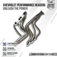 Collecteurs d'échappement polis en acier inoxydable Target, tuyau de remplacement compatible avec Chevy Nova Chevelle SBC Small Block