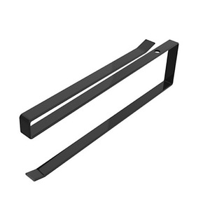 Shosho Inverted <b>Paper</b> Holder Black And White No Drilling Required Modern Cabinet Mount For <b>Kitchen</b> Bathroom Use - Product Image 5