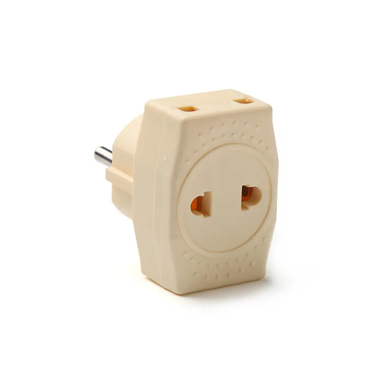 OUCHI European Type 2 Round Pin 250V 16A Travel Power Plug Adapter