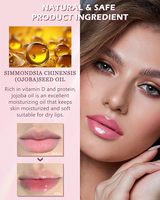 Huile à lèvres fruitée hydratante et repulpante, changeante de couleur, à application liquide, non collante, avec grande brosse, effet brillant, marque privée