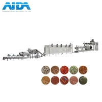 Machine à fabriquer des granulés d'aliments pour poissons entièrement automatique Aida pour poissons-chats et crevettes, extrudeuse d'aliments flottants