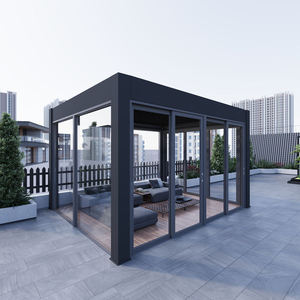 Pérgola Bioclimática Motorizada de Aluminio con Techo de Lamas Ajustables para Jardín Exterior 2026, Gazebo Metálico Impermeable para Balcón - Product Image 4