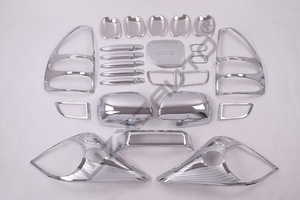 WZXD 2003 2004 2009 Full Exterior Car Covers Chrome Body Accessories Kit 29pcs/set for Land Cruiser FJ120 - Product Image 5