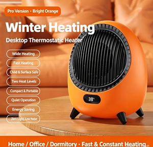 Factory Mini Ddesktop Electric Heater Big Power PTC <strong>Fan</strong> Heater EU/<strong>UK</strong>/US Desktop Instant Heating <strong>Fan</strong> Ready Stock - Product Image 2