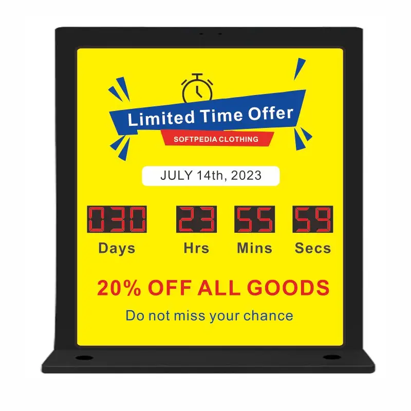 CHEETIE CP99 Electronic Commercial Equipment LED Digital Countdown Timer Poster Signage Display for Advertising