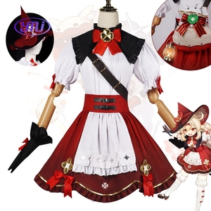Venta al por mayor de alta calidad Genshined impacto <span class=keywords><strong>Klee</strong></span> bruja Lolita vestido de sirvienta Halloween fiesta <span class=keywords><strong>Cosplay</strong></span> disfraz - Product Image 3