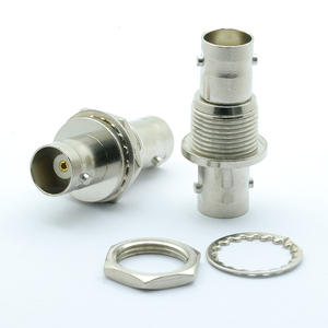Adaptateur coaxial BNC femelle vers BNC femelle à montage sur panneau à vis avec <span class=keywords><strong>double</strong></span> <span class=keywords><strong>prise</strong></span> BNC - Product Image 3