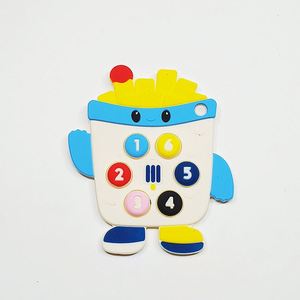 Juguete de Silicona de Grado Alimenticio con Forma de Ballena y Papas Fritas, Libre de BPA, para Bebés de 3 Meses, con Control Remoto y Mordedor Suave - Product Image 1
