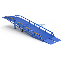 Rampe de déchargement de conteneurs hydrauliques mobiles 6T 8T 10T 12T 15T