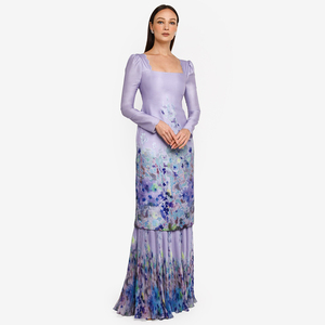 Vêtements de bonne qualité pour femmes, modèle malaisien moderne, Design Floral, grande taille, Jilbab <span class=keywords><strong>Baju</strong></span> <span class=keywords><strong>Kurung</strong></span> Salwar Kameez, 2022 - Product Image 3