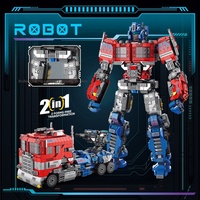 Coche Mecha, Juguete de Construcción DIY, Modelo de Robot, Escala 1:8, Bloques de Plástico ABS Compatibles con Ladrillos de Construcción, para Niños de 6 a 12 Años