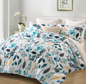 Sang trọng 7-Piece Nữ Hoàng Kích thước Reversible <span class=keywords><strong>Comforter</strong></span> <span class=keywords><strong>Set</strong></span> in màu Xám Bộ đồ giường với Pinch pleat thiết kế Polyester điền Quilt - Product Image 6