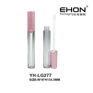 Free Sample Wholesale Empty Round Luxury Gold Lip Gloss Screw Cap Plastic Free Cosmetic Packaging <b>Pink</b> <b>Top</b> Lip Gloss Tubes - Product Image 4