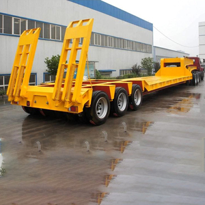 Remolque de cama baja de 30 toneladas Bulldozer de servicio pesado Transporte Lowboy Trailer Tieflader - Product Image 5