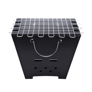 Parrilla de carbón para barbacoa al aire libre portátil cuadrada, estufa de calefacción con recubrimiento de polvo plegable, <span class=keywords><strong>asador</strong></span> para Picnic en casa, venta al por mayor - Product Image 2