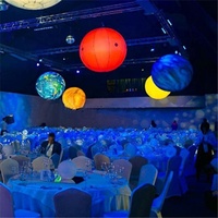 Festival de musique en plein air gonflable de décoration d'événement de décoration ballon lune planète