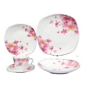 Giá rẻ Hot Bán thiết kế màu sắc tùy chỉnh thân thiện với môi <span class=keywords><strong>20</strong></span> cái sứ đặt bữa ăn tối cho nhà hàng gốm bộ đồ ăn - Product Image 1