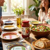 Étiquette vierge neutre pour pot, impression de logo personnalisée, faible MOQ, étiquette OEM personnalisée, vente en gros de sauce tomate et de pâtes