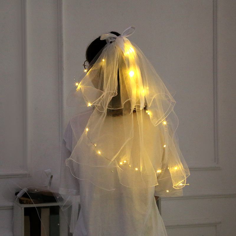 Интернет хит продаж, блестящие головные уборы с бантом и жемчужной сеткой, блестящие Феи для свадебных выступлений, аксессуары для волос, Оптовая продажа