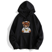 Sweat à capuche personnalisé avec logo imprimé par transfert thermique - 100% polyester tricoté 415g, coupe classique, uni, respirant et à séchage rapide pour homme, idéal pour l'hiver