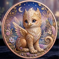 Jetons de poche personnalisés en gros, motif animaux fantastiques, dix designs, plaqués cuivre et zinc massif, pour collectionneurs