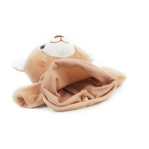 Títeres <span class=keywords><strong>de</strong></span> <span class=keywords><strong>Mano</strong></span> <span class=keywords><strong>de</strong></span> Peluche <span class=keywords><strong>de</strong></span> Animales Realistas Personalizados, Ratón y Oso, para Niños, 21 cm, Gris y Marrón Claro, Bordados Artesanales - Product Image 6
