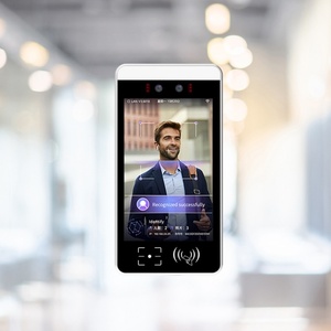 Système de sécurité WiFi avec écran tactile Android 11 personnalisé de 8 pouces, carte NFC, reconnaissance faciale biométrique IC/ID, mesure de la température - Product Image 1