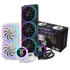 Lovingocool CPU làm mát chất lỏng 240/360 nước làm mát PC tản nhiệt argb trường hợp fan hâm mộ màn hình kỹ thuật số với thời gian thực hiển thị nhiệt độ - Product Image 1