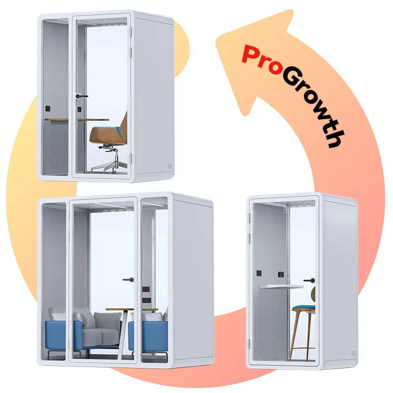 Soundproof Room Silent Cabin Mobile Office Negotiation Room Recording Studio Detachable Telephone Booth