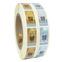 Autocollant de code QR de vérification d'authenticité d'origine inviolable avec étiquette de sécurité à gratter avec numéro de série unique
