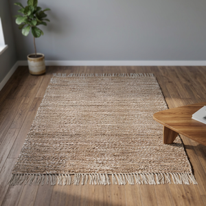 Tapis de sol en jute et coton tressé fait main, naturel, écologique, doux, durable, pour la prière, la décoration intérieure - Product Image 2