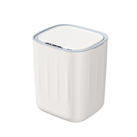 Poubelle intelligente à capteur, en plastique, alimentée par piles, avec fonction de tri électrique pour salon et salle de bain