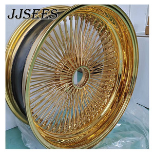 JJSEES Jantes <span class=keywords><strong>en</strong></span> fil d'<span class=keywords><strong>acier</strong></span> doré personnalisées les plus vendues <span class=keywords><strong>19</strong></span> 21 23 Jantes 26 <span class=keywords><strong>pouces</strong></span> 5x112 5x120 5x108 Roues pour Bmw M5 M6 F12 - Product Image 3