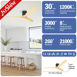 1stshine Ventilador <span class=keywords><strong>de</strong></span> <span class=keywords><strong>techo</strong></span> Sala <span class=keywords><strong>de</strong></span> lectura Venta directa Barato DC Motor Ventilador <span class=keywords><strong>de</strong></span> <span class=keywords><strong>techo</strong></span> <span class=keywords><strong>de</strong></span> madera - Product Image 3
