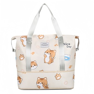 Borsa da Viaggio in Oxford con Grande Capacità, Chiusura a Cerniera, Separazione Asciutto/Bagnato, per Vestiti e Brevi Spostamenti - Product Image 6