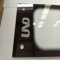 Panneau de porte de four en verre trempé sérigraphié sur mesure, résistant aux hautes températures, fourni directement par l'usine