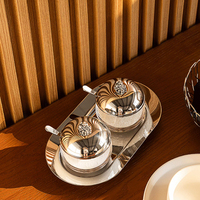 Bocaux en verre européens pour sucre et sel, contenants de rangement cylindriques avec couvercle, utilisation minimaliste pour la cuisine, la table à manger, le bar à café