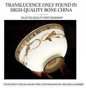 Service de table en porcelaine fine « Année du <span class=keywords><strong>Cheval</strong></span> », vaisselle de style européen, assiettes et bols pour usage domestique et cadeaux d'entreprise - Product Image 2