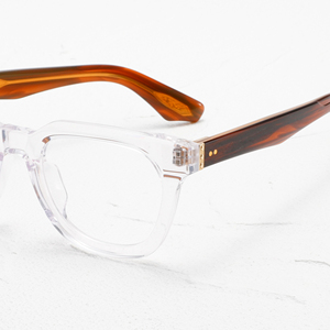 Monturas de Gafas Transparentes Rectangulares de Aro Completo, Color Sólido, Anti-UV, para Hombres Adultos, Corrección de Visión - Product Image 2