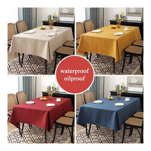 Mantel <span class=keywords><strong>de</strong></span> <span class=keywords><strong>lino</strong></span> imperméable style nordique rectangle design solide Mantel <span class=keywords><strong>de</strong></span> <span class=keywords><strong>lino</strong></span> soft touch rectangle coton lin couverture <span class=keywords><strong>de</strong></span> table - Product Image 1