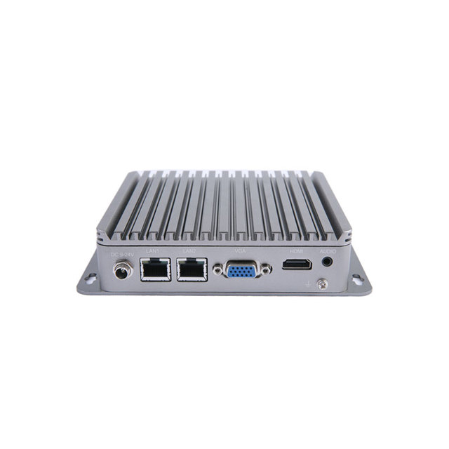 EVUC Fanless Industrial Computer, Mini PC, CeleronJ1900 , 4GB RAM, 1920x1080 Display,HD, VGA, Dual Display, 2x Com, Metal Case