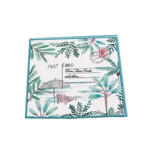 <span class=keywords><strong>Serviette</strong></span> en <span class=keywords><strong>papier</strong></span> jetable écologique à 2 plis, imprimée motif cocotier, production sur mesure en Chine, pour banquets - Product Image 5