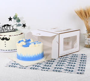 Witte taartkarton vierkant 12 inch 10 inch taartkarton 8 inch - Product Image 4