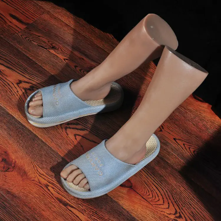 XINJI Fashion Lifelike Silicone Life Size Male Mannequin Foot Model Feet Jewelry Sandal Shoe Sock Display Art Sketch