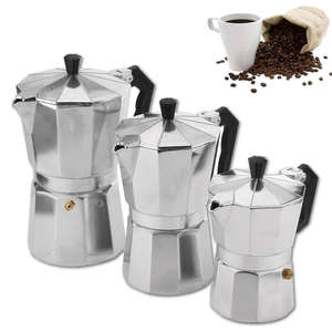Produits écologiques à succès en 2023 Cafetière à moka en aluminium <span class=keywords><strong>italienne</strong></span> Cafetière à expresso à poser sur le feu Cafetière manuelle - Product Image 4