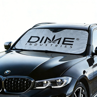 Pare-soleil de voiture personnalisé de haute qualité en aluminium, pare-soleil de voiture pliable en aluminium