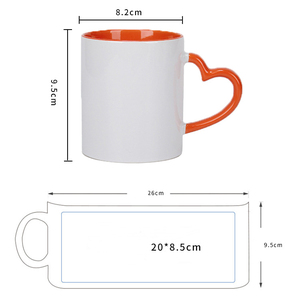 Thăng hoa khoảng trống cốc màu hồng nội thất màu sắc với trái tim xử lý - Product Image 2