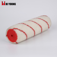 Pro Roller cat nilon Resin epoksi bebas serat, isi ulang rol cat nilon gaya Eropa tidur siang 3/8 inci 7 inci 10 inci